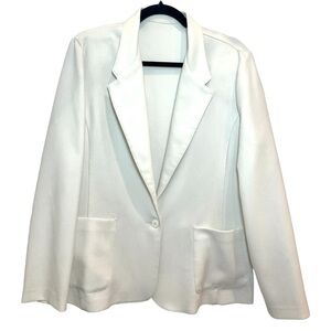 💟 2/$20 Levi Strauss & Co Cream Blazer Sz 14 Vintage